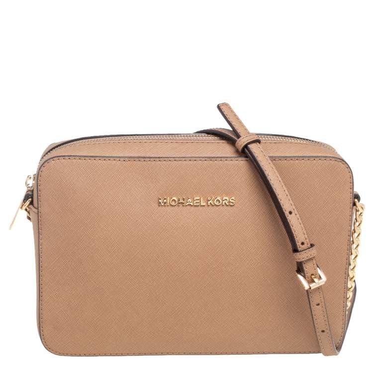 michael kors jet set crossbody beige