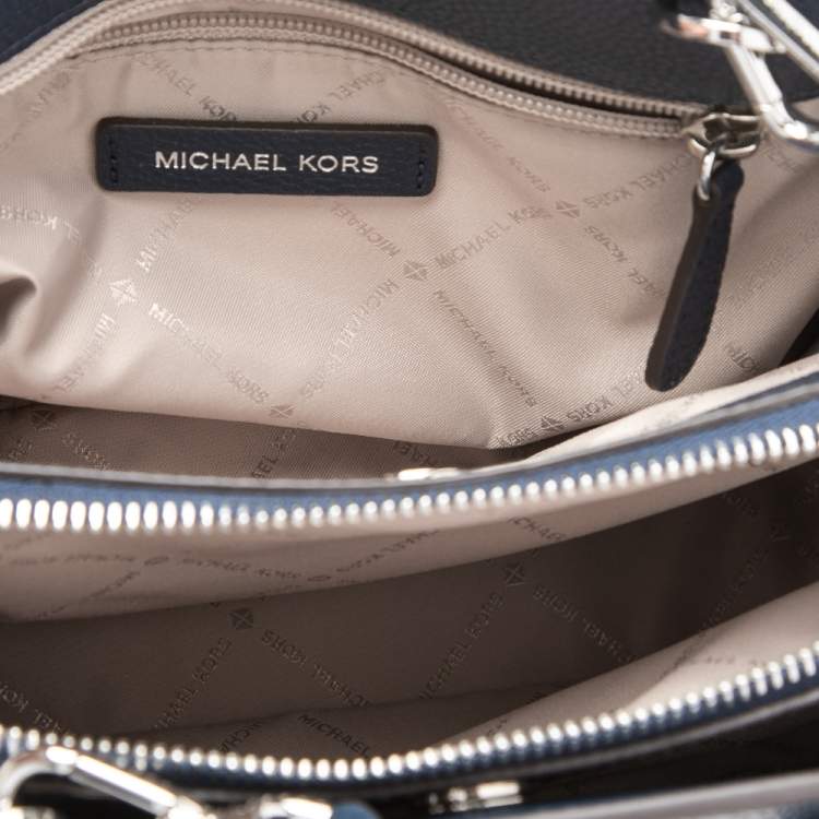 Pre Owned  Michael Kors Blue Leather Savannah Satchel