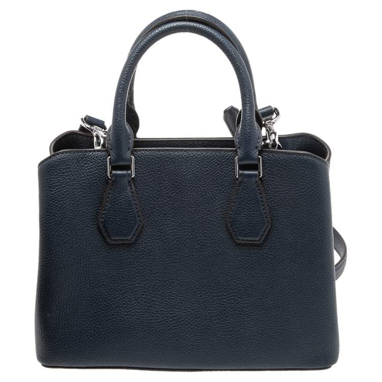 Pre Owned  Michael Kors Blue Leather Savannah Satchel