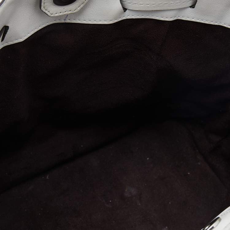 Pre Owned Michael Kors White Quilted Leather Medium Blakely Tote