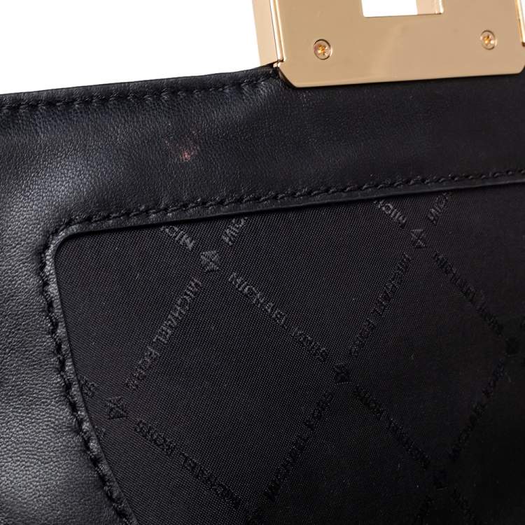 Pre Owned Michael Kors Black Quilted Leather Vivianne Shoulder Bag