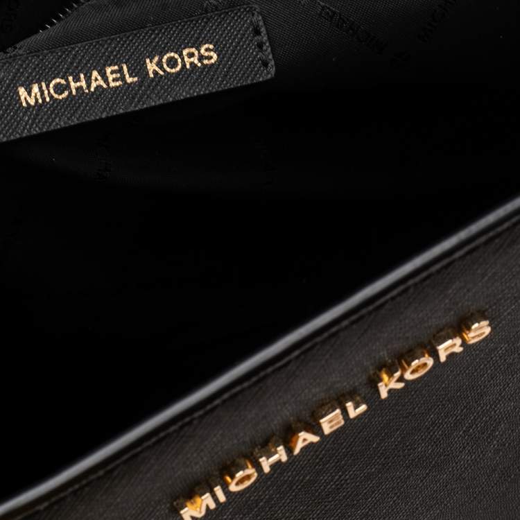 Pre Owned Michael Kors Black Leather Selma Satchel