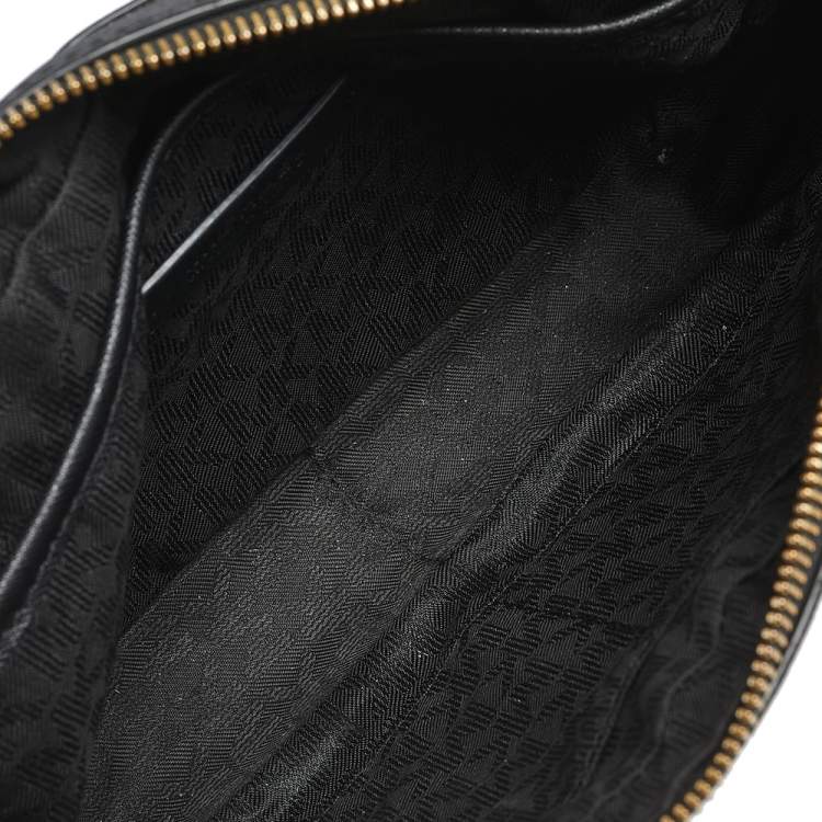 Pre Owned Michael Kors Black Saffiano Leather Jet Set Camera Crossbody Bag