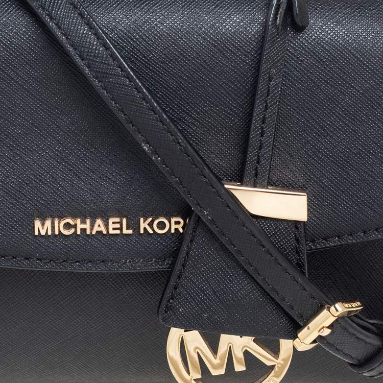 Pre Owned Michael Kors Black Leather Mini Ava Crossbody Bag