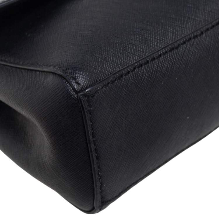 Pre Owned Michael Kors Black Leather Mini Ava Crossbody Bag