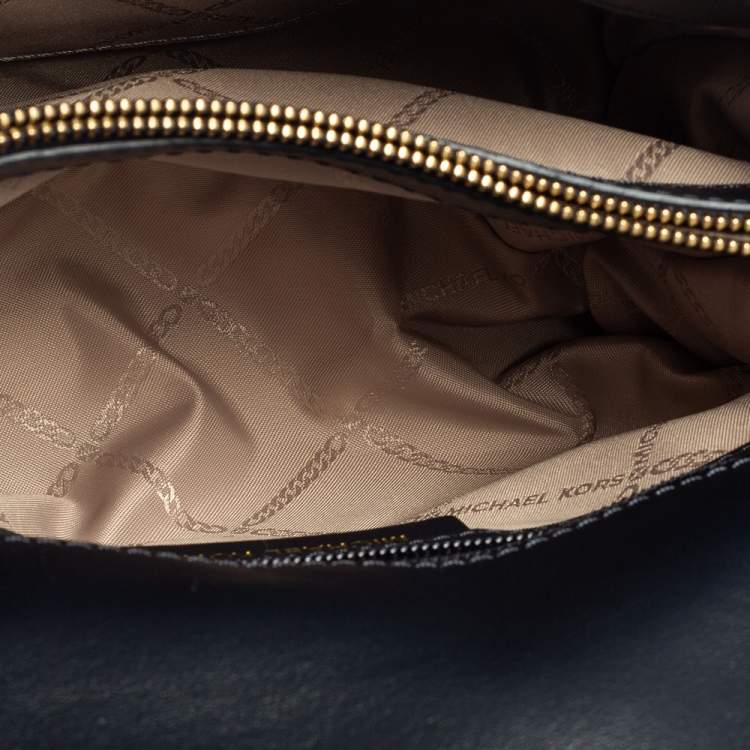 Pre Owned Michael Kors Blue Denim and Leather Whitney Shoulder Bag