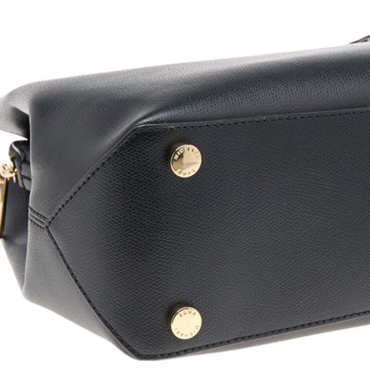 Pre Owned Michael Kors Black Leather Florence Satchel