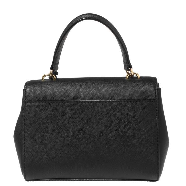 Pre Owned Michael Kors Black Leather Mini Ava Crossbody Bag