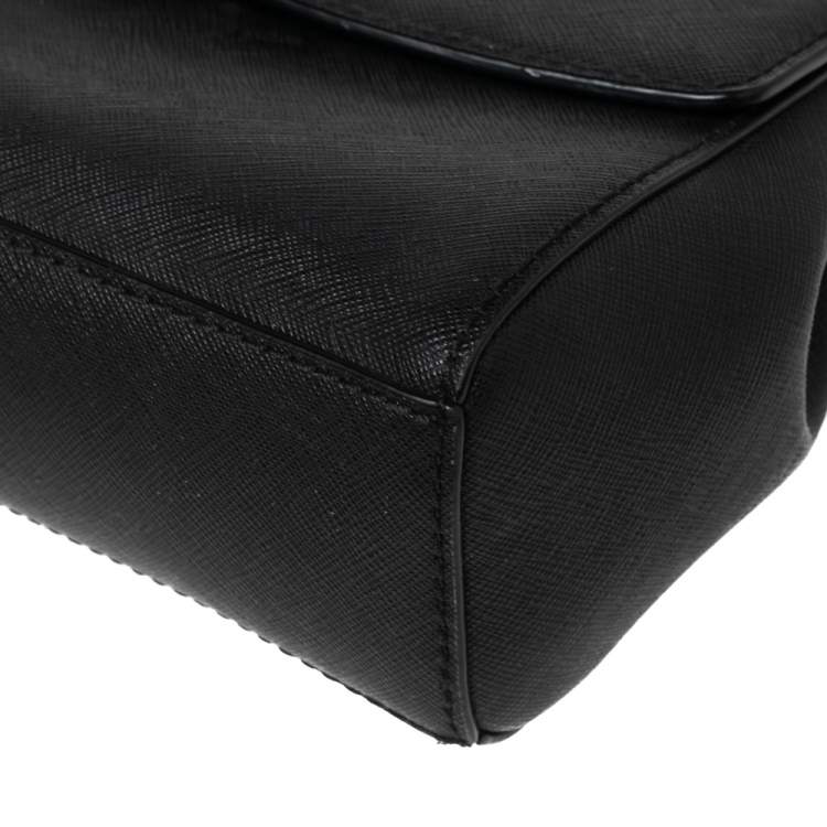 Pre Owned Michael Kors Black Leather Mini Ava Crossbody Bag