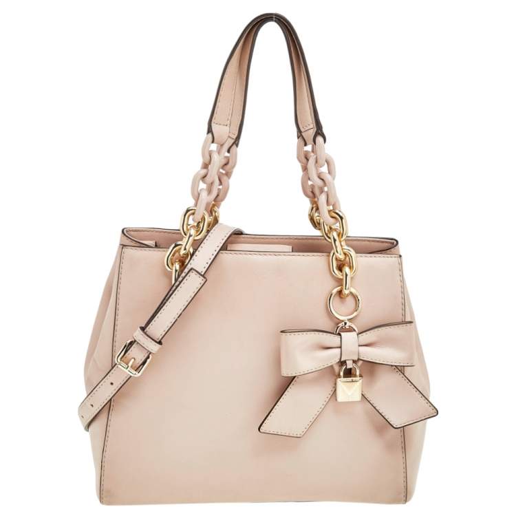 Pre Owned Michael Kors Pink Leather Satchel