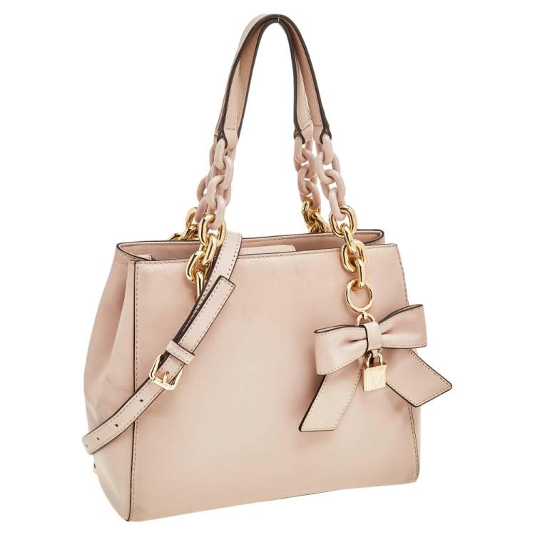 Pre Owned Michael Kors Pink Leather Satchel