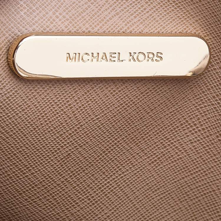 Pre Owned Michael Kors Blush Pink Leather Mini Mercer Tote
