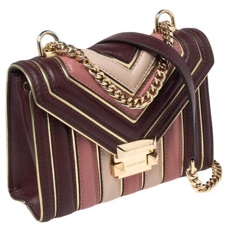 Pre Owned Michael Kors Multicolor Quilted Leather Whitney Shoulder Bag