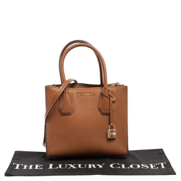 Pre Owned Michael Kors Brown Leather Satchel