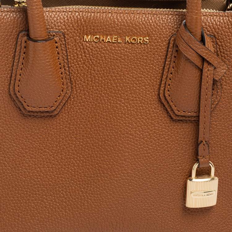 Pre Owned Michael Kors Brown Leather Satchel