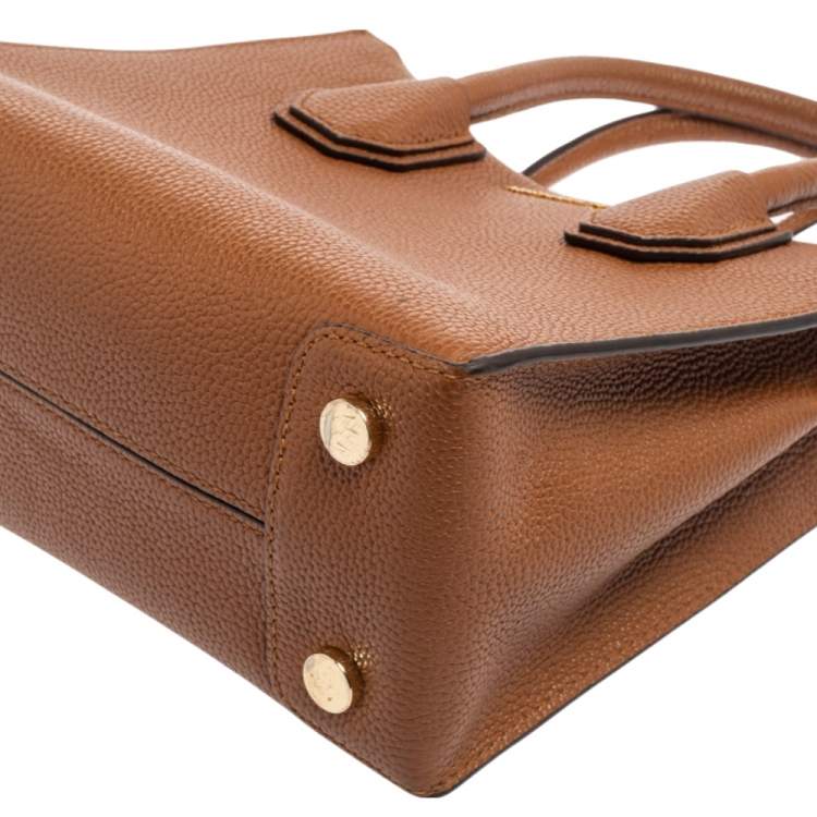 Pre Owned Michael Kors Brown Leather Satchel