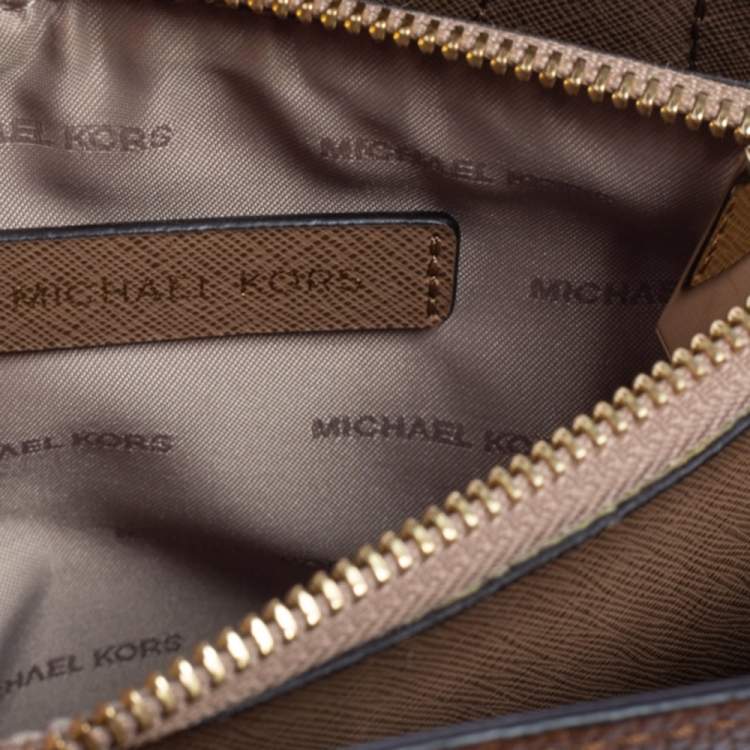 Pre Owned Michael Kors Brown Leather Satchel