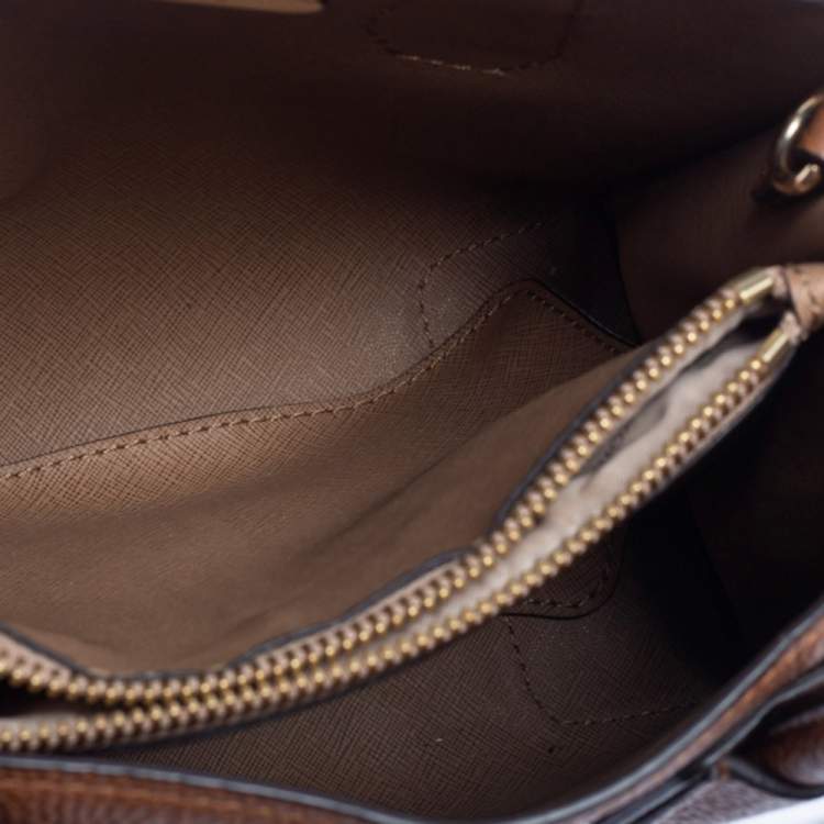 Pre Owned Michael Kors Brown Leather Satchel