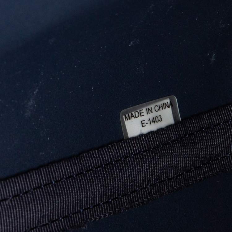 Pre Owned Michael Kors Blue Leather Jet Set Tote