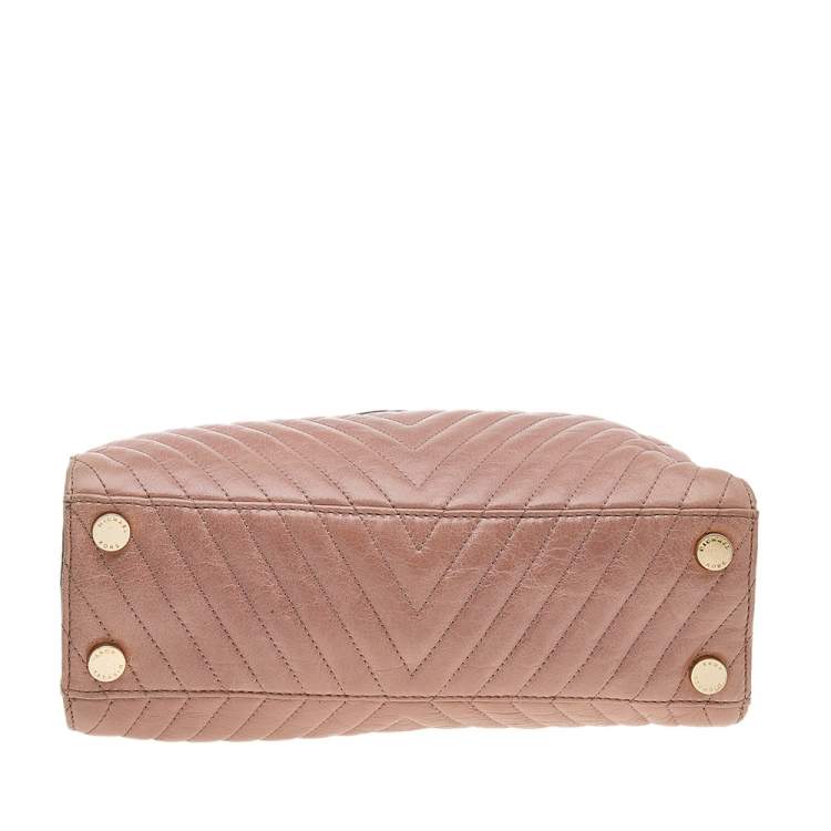 Pre Owned Michael Kors Brown Quilted Leather Susan Shoulder Bag