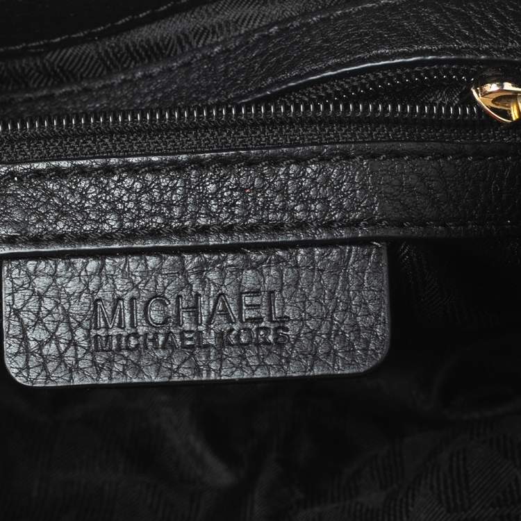 Pre Owned MICHAEL Michael Kors Black Leather Jet Set Chain Shoulder Bag