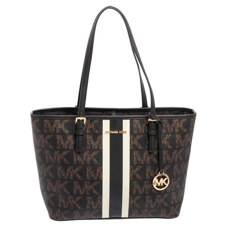 michael kors jet set travel stripe tote