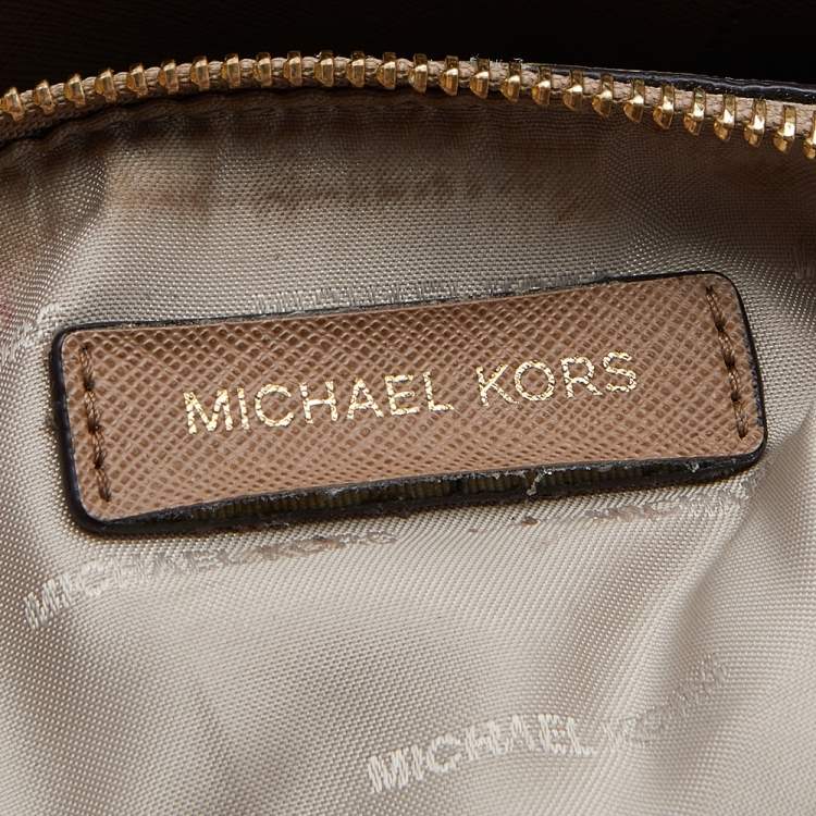 Pre Owned Michael Kors Purple Leather Mini Mercer Tote