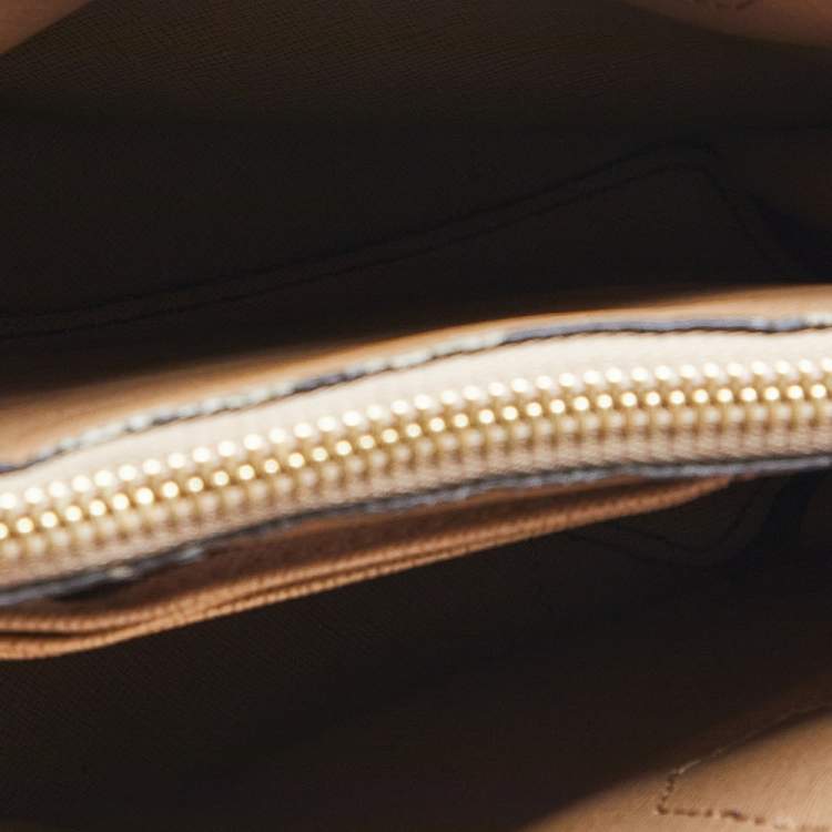 Pre Owned Michael Kors Purple Leather Mini Mercer Tote