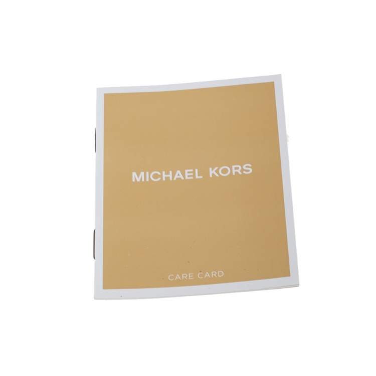 Pre Owned Michael Kors Blush Pink Leather Mott Chain Clutch