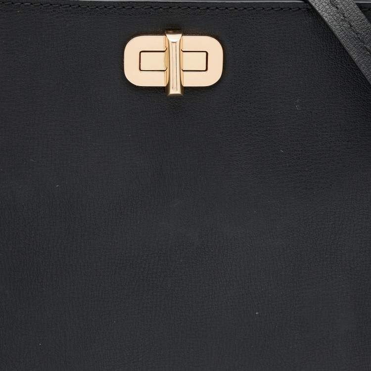 Pre Owned Michael Kors Black Leather Studded Sylvie Shoulder Bag