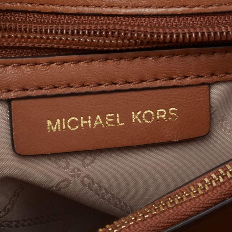 Pre Owned Michael Kors Tan Quilted Leather Whitney Shoulder Bag