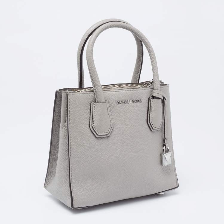 Pre Owned Michael Kors Grey Leather Mercer Tote