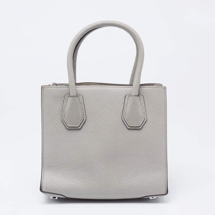 Pre Owned Michael Kors Grey Leather Mercer Tote