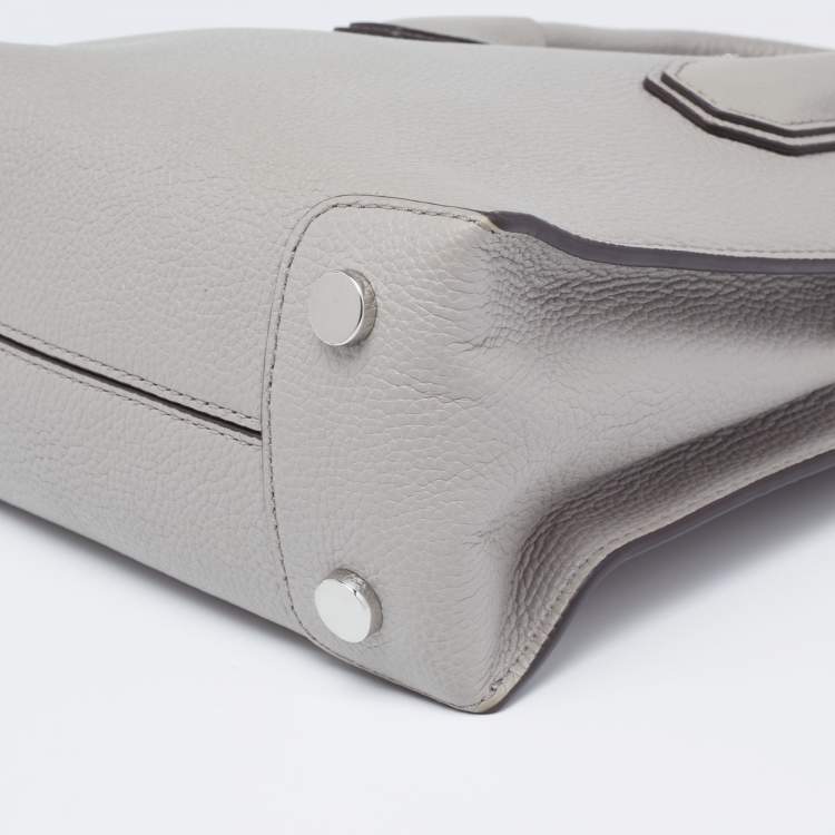 Pre Owned Michael Kors Grey Leather Mercer Tote