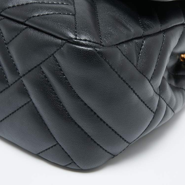 Pre Owned Michael Kors Black Leather Medium Peyton Shoulder Bag