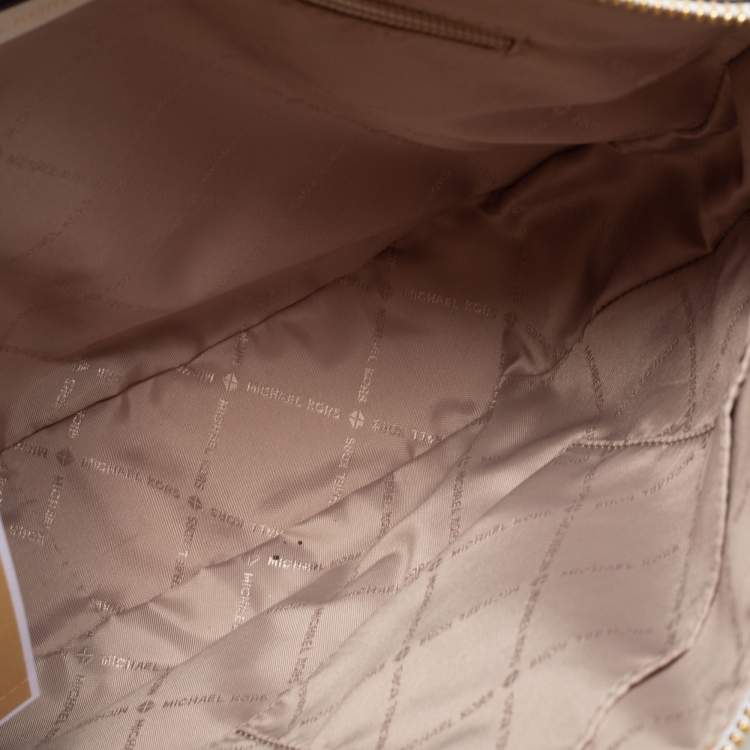 Pre Owned Michael Kors White Leather Bedford Hobo