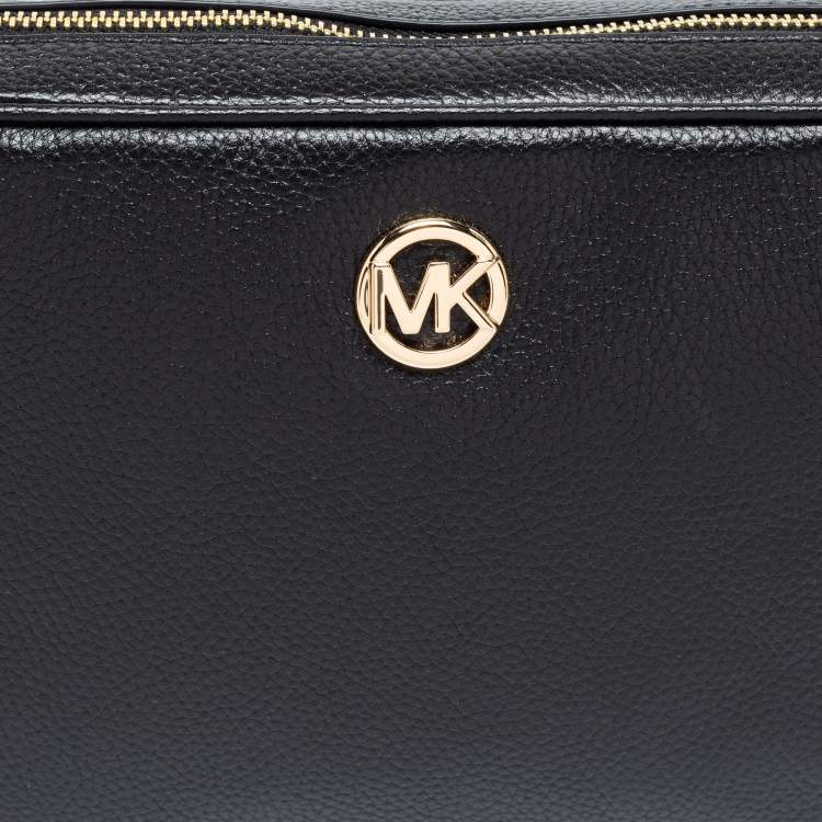 Pre Owned Michael Kors Black Leather Shoulder Bag