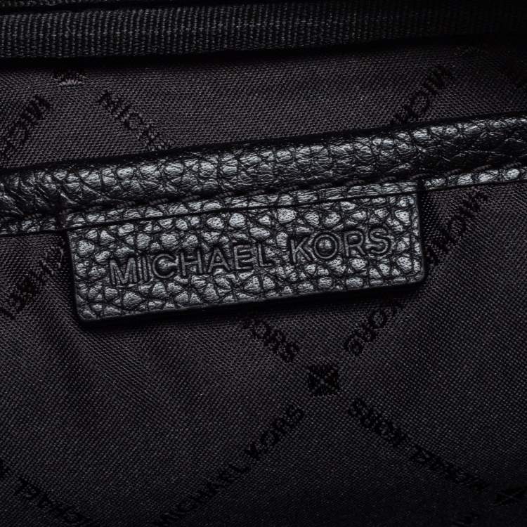 Pre Owned Michael Kors Black Leather Shoulder Bag