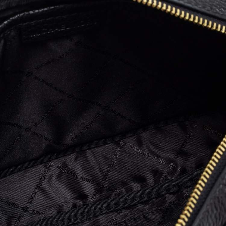 Pre Owned Michael Kors Black Leather Shoulder Bag