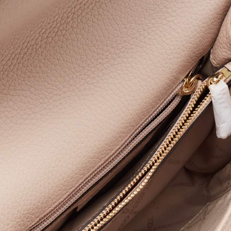 Pre Owned Michael Kors Powder Pink Leather Whitney Shoulder Bag