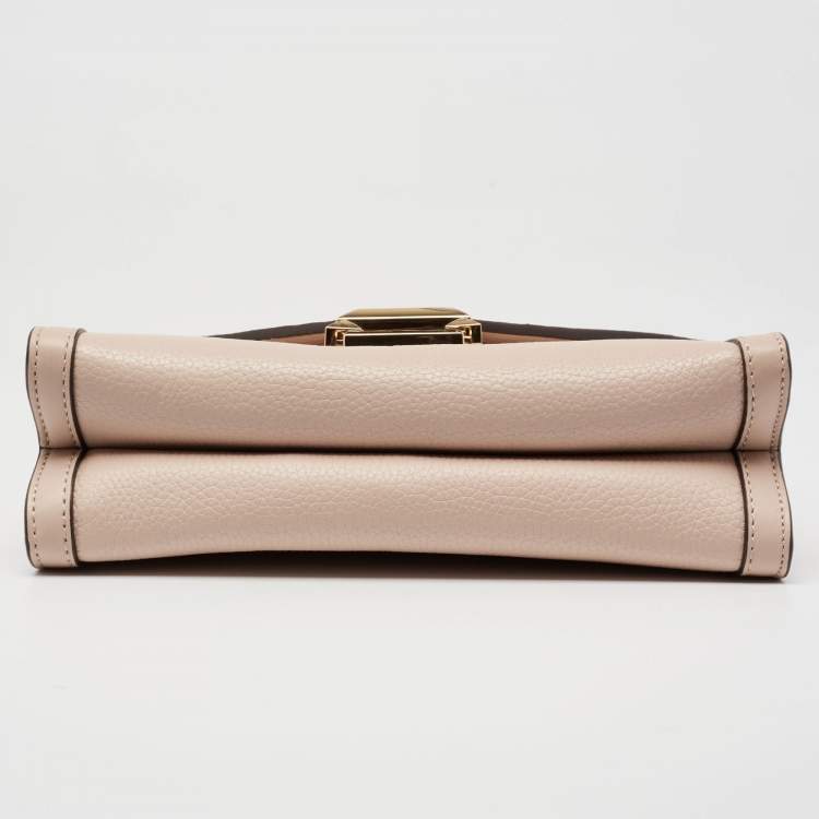 Pre Owned Michael Kors Powder Pink Leather Whitney Shoulder Bag