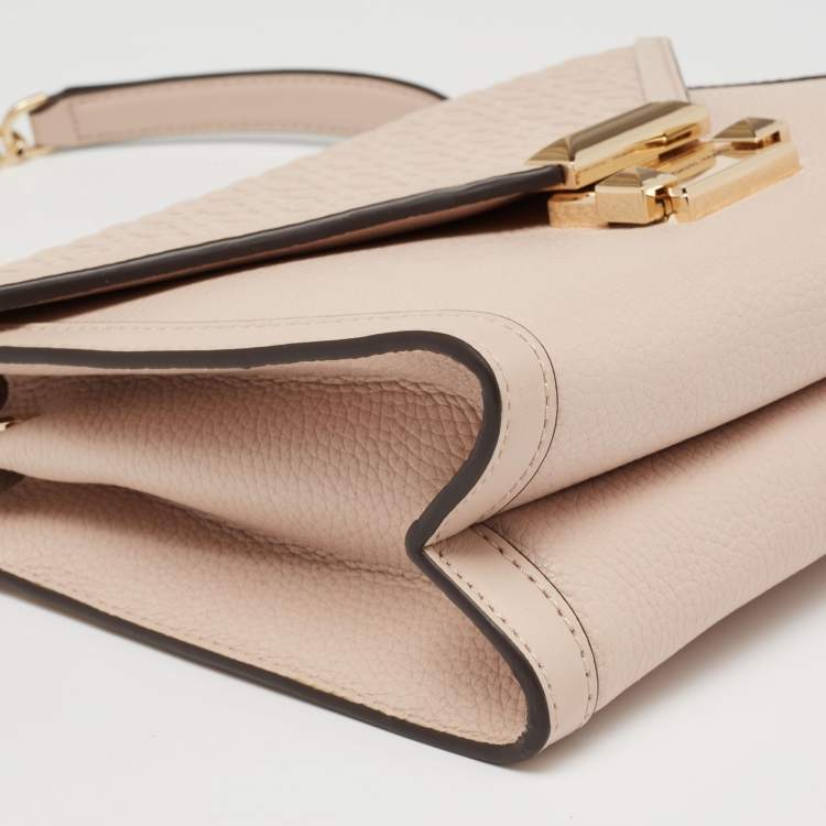 Pre Owned Michael Kors Powder Pink Leather Whitney Shoulder Bag