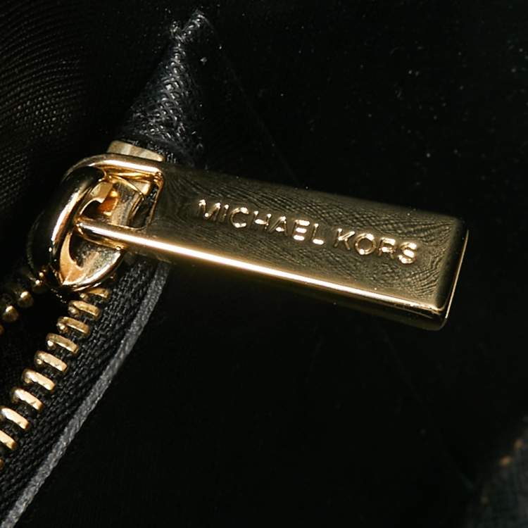 Pre Owned Michael Kors Off White Leather Greenwich Tote 