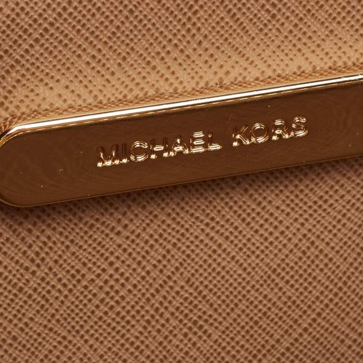 Pre Owned Michael Kors Purple Croc Embossed Leather Mercer Tote 