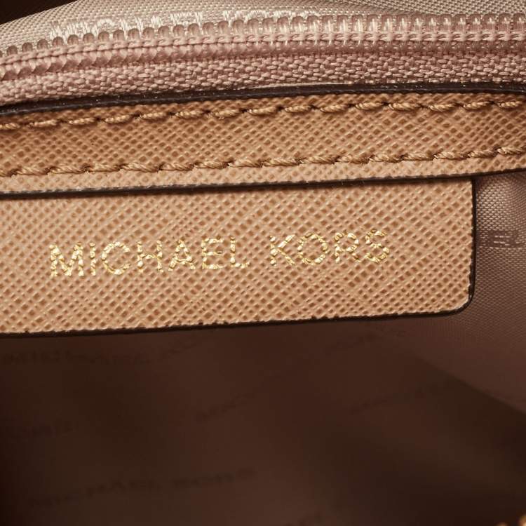Pre Owned Michael Kors Purple Croc Embossed Leather Mercer Tote 