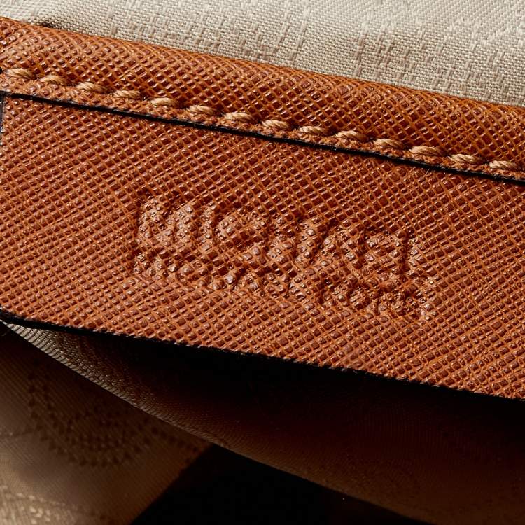 Pre Owned MICHAEL Michael Kors Brown Saffiano Leather Hamilton Tote
