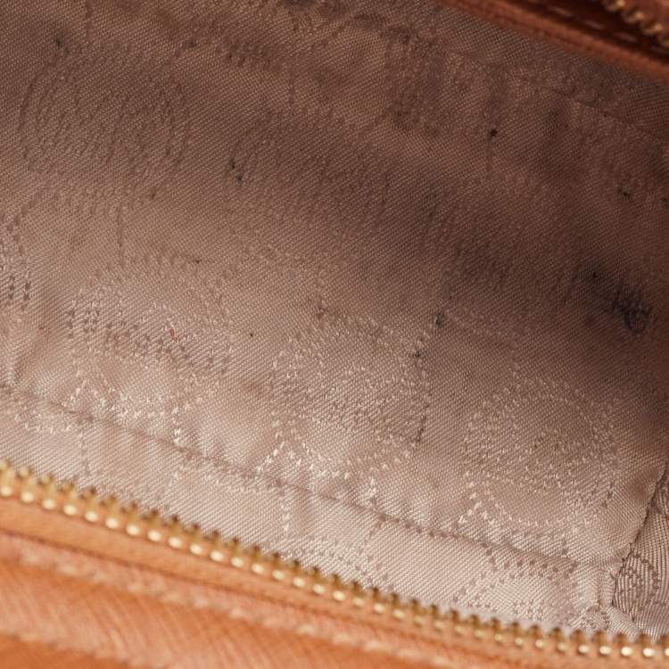 Pre Owned Michael Kors Dark Brown Studded Leather Selma Crossbody Bag