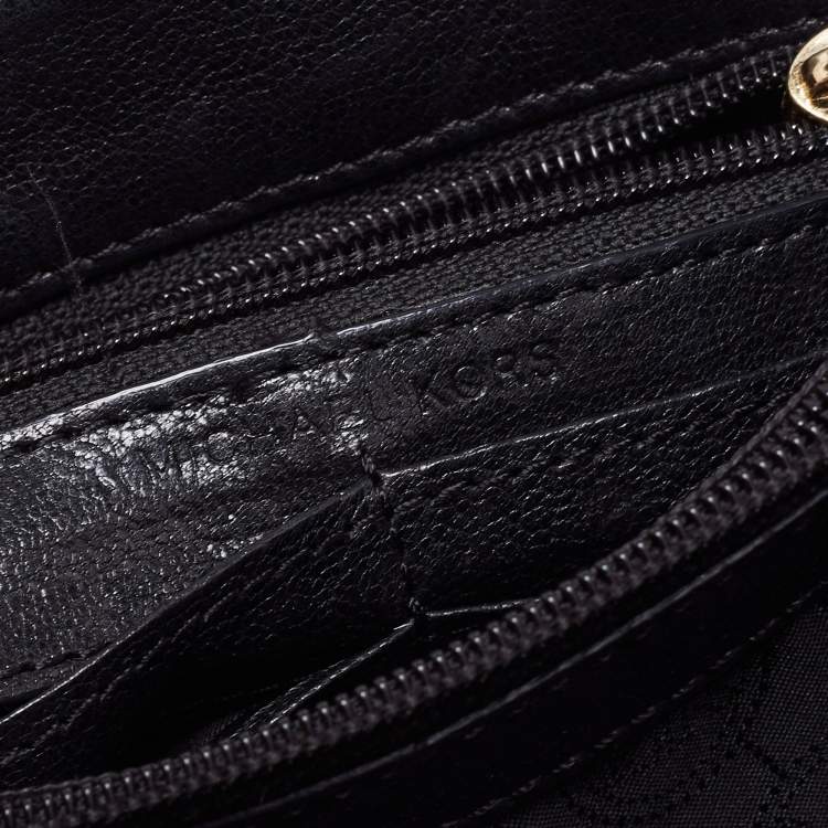 Pre Owned Michael Kors Black Leather Sloan Crossbody Bag