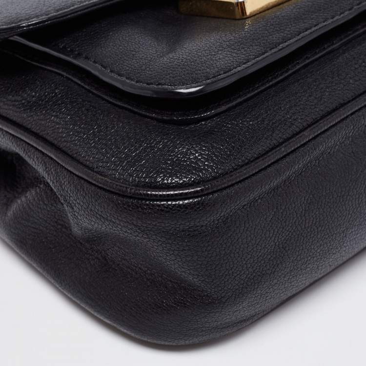 Pre Owned Michael Kors Black Leather Sloan Crossbody Bag