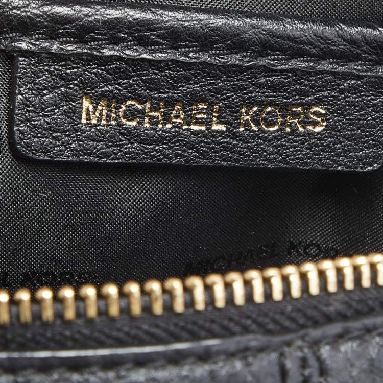 مملوكة مسبقًا Michael Kors Black Leather Mini Rhea Backpack